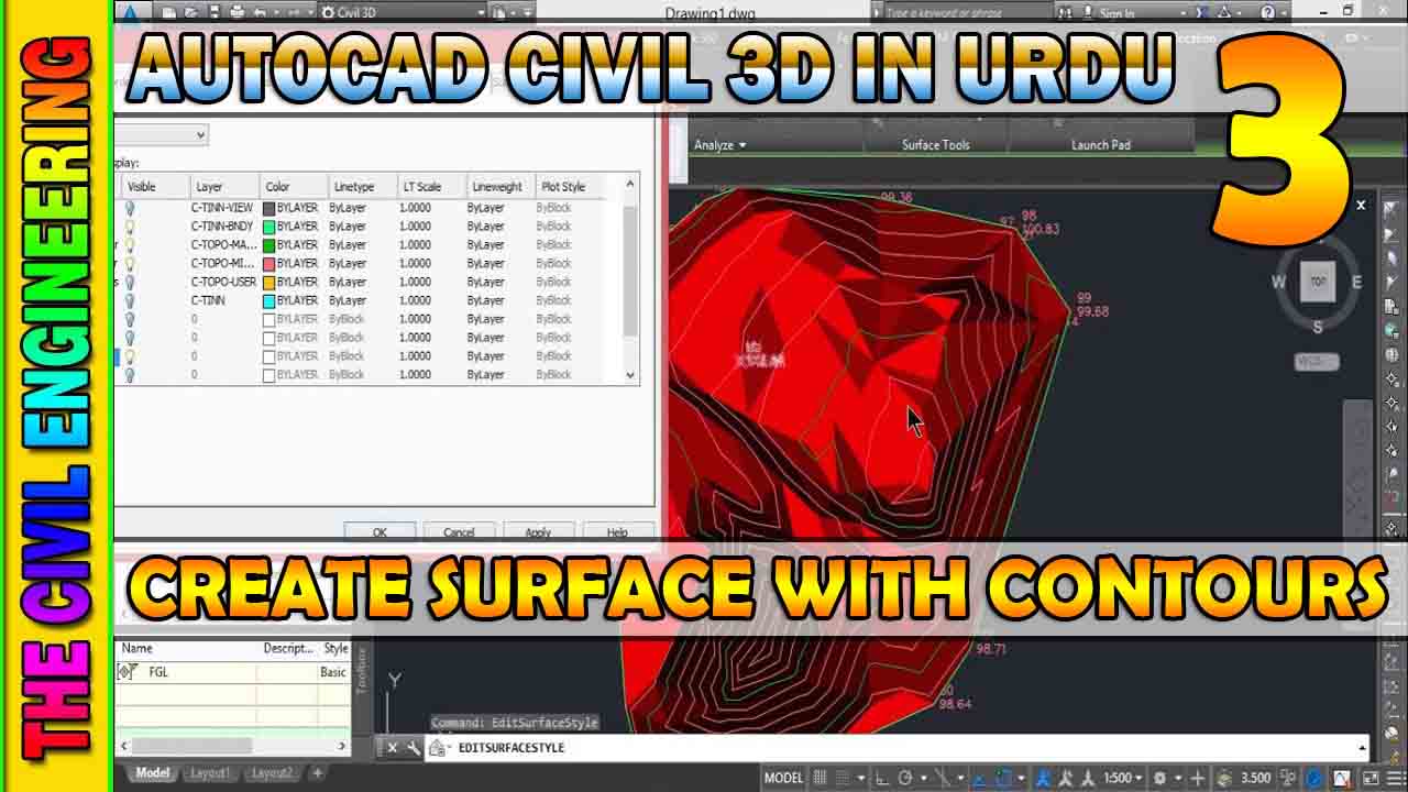 How To Create Surface From Points In Civil D Autocad Civil D In