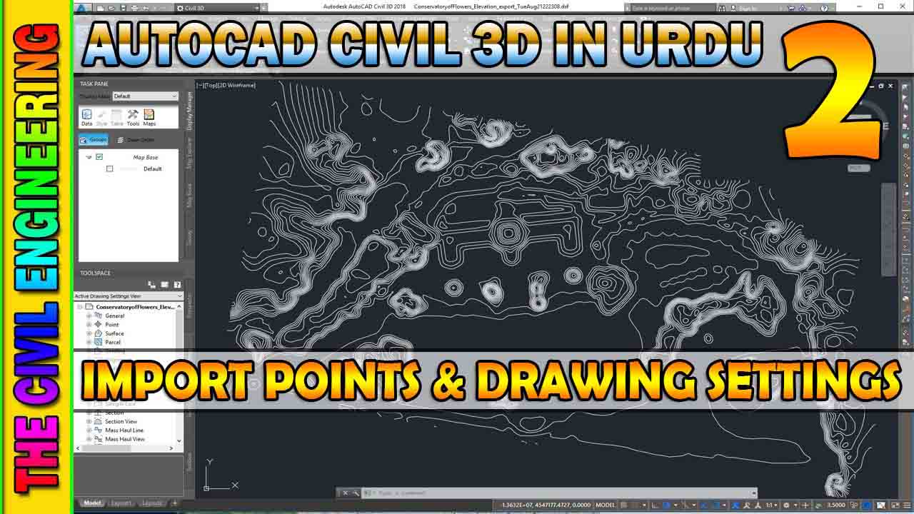 How to Import Points into Civil 3D AutoCAD Civil 3D in Hindi Lesson 2