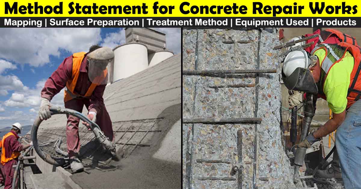 Method Statement for Concrete Repair Works Structural Works
