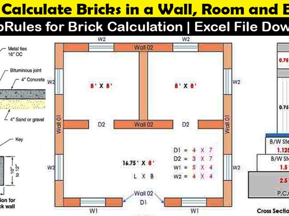 how-to-calculate-no-of-bricks-in-one-cft-wall-room-and-building