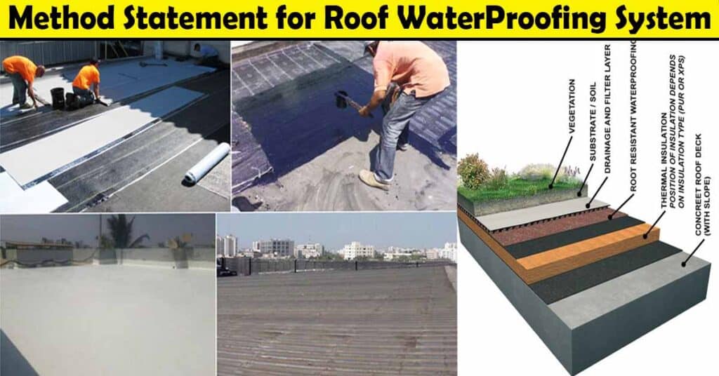 Method Statement for Roof Waterproofing Application System