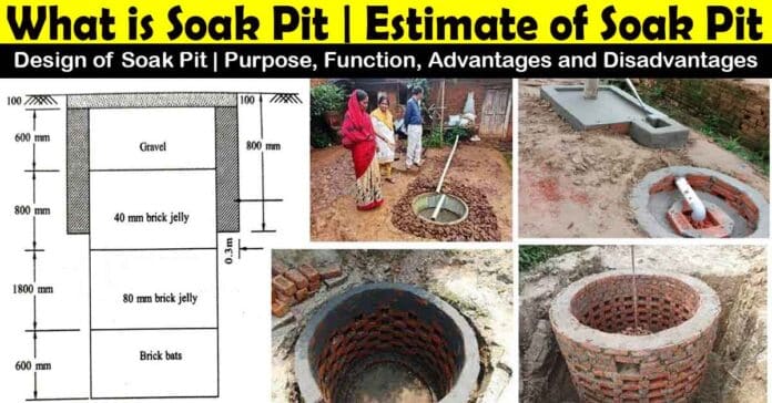 primary treatment unit, groundwater table, septic tanks, operation and maintenance, drinking water, effluent water, Quantity of Soak Pit