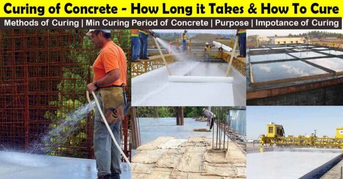 curing, curing time, curing of concrete, types of curing, cured concrete, curing time of concrete, methods of curing of concrete, cure time for concrete, what is curing of concrete, curing period of concrete